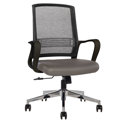Sinfonia Song Mid Back Ergonomic Office Chair, Anti-viral Copper Mesh Back, Lumbar Support