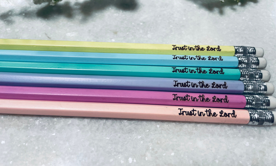 Trust in The Lord Pencils, Youth Theme 2022, Pencils For Youth, Gifts Yw, Yw Christmas, Customized Gift, Personalized
