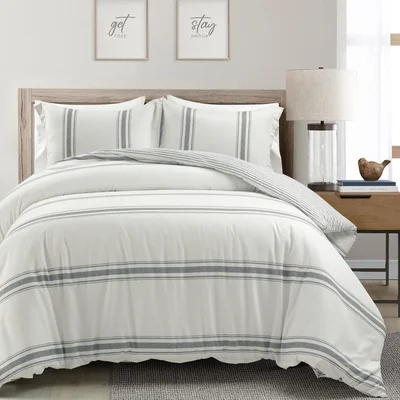 Baden Standard Cotton Reversible 3 Piece Quilt Set
