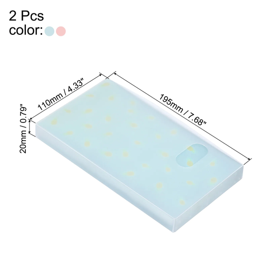 2Pcs Plastic Business Card Holder Card Binder Books 240 Pockets 2Color - Light Green, Light Pink