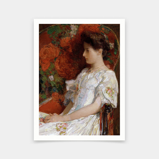 Childe Hassam, The Victorian Chair, Painted in 1906, Art Prints, Vintage Art, Canvas Wall Art, Famous Art Prints, V5488