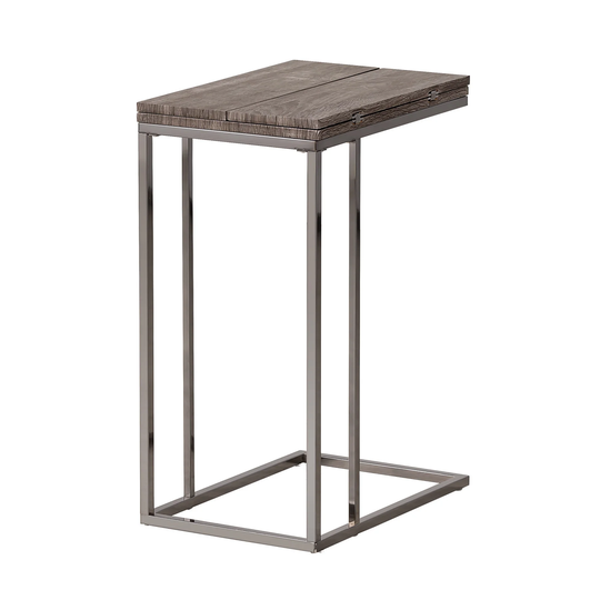 Coaster Company Weathered Wood and Metal Snack Table