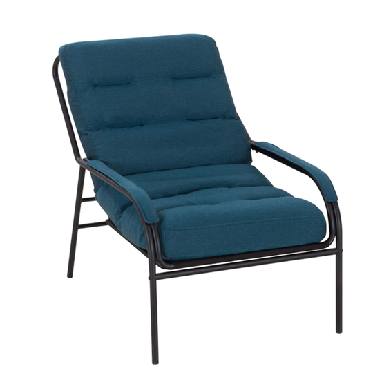 Lounge Recliner Chair Studio Chairs with Cover Removable Cushion Navy