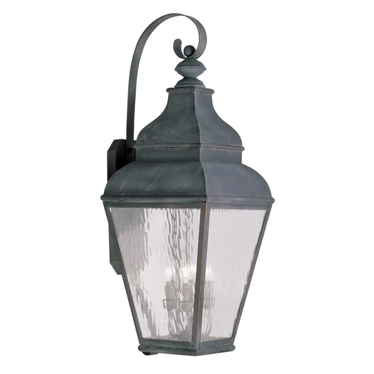 Giuseppe Lighting Four Light Outdoor Wall Lantern Exeter Charcoal - Exact Size