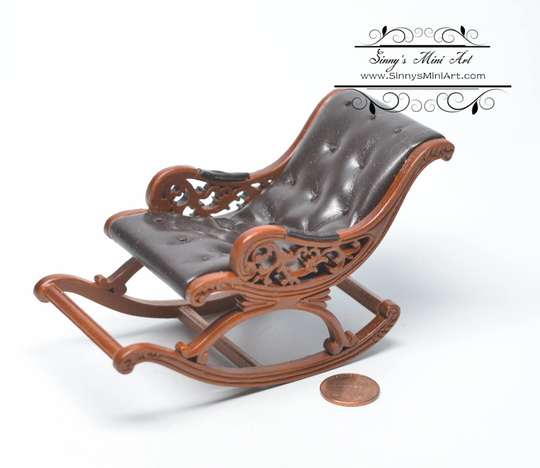 112 Dollhouse Miniature Rocking Chair Furniture E40