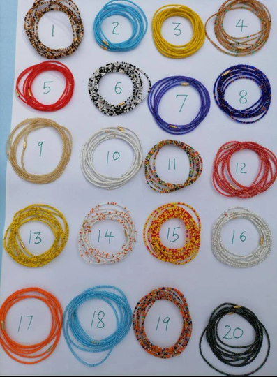 On Sale Waist Beads Clasps Beads, Stomach Africa Screw Plus Size