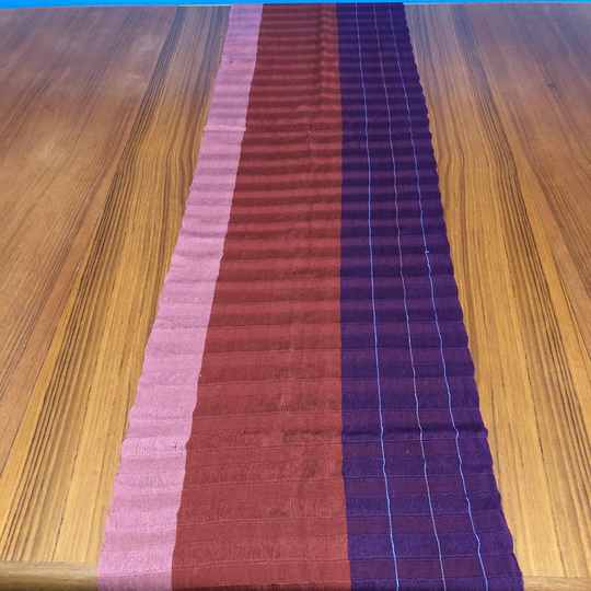 Handwoven Cotton Table Runner From Chiapas, Mexico - 72" X 12"