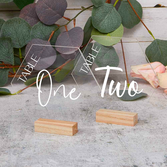 Wedding Table Numbers, Wedding Decor, Hexagon Acrylic Number, Wedding Sign, Wedding Favours, Wedding Gifts, Party Decor
