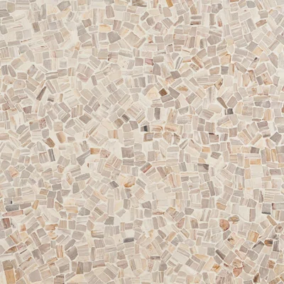 Dixiewood Tumbled Brown 11.81 in. x 11.81 in. Petrified Wood Floor and Wall Mosaic Tile