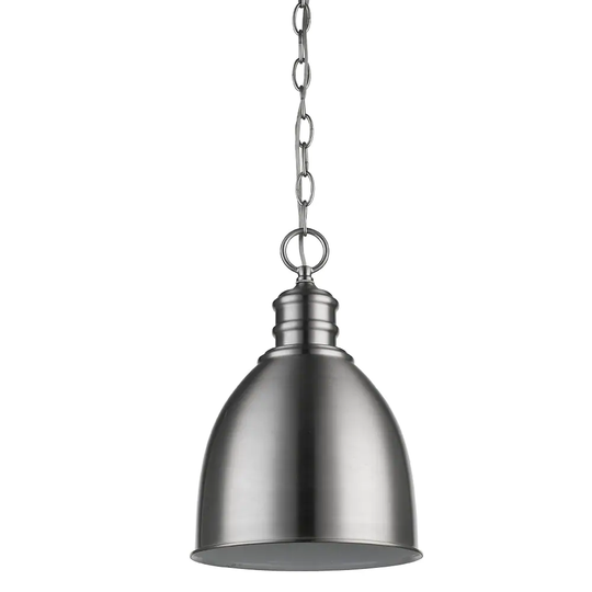 Colby Dome 1-light Satin Nickel Pendant