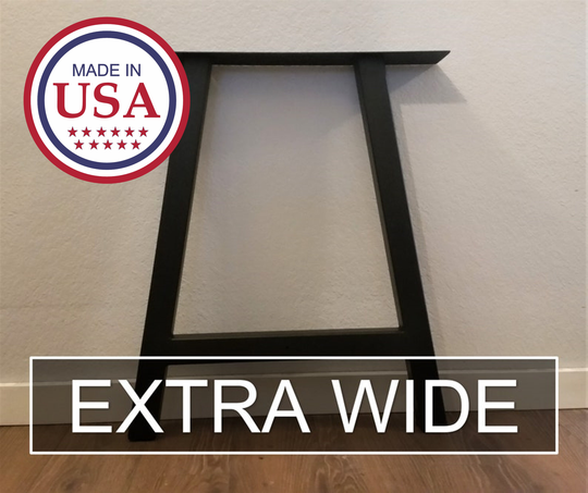 Extra Wide A Frame Table Legs - Metal Pair Steel Kitchen Entry