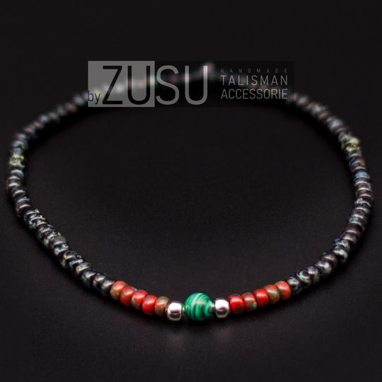 Malachite Men's Bracelet Amazing Mens Beaded Bracelet, Black Bracelet, Gift For Him, Gift, Birthday Anniversary Gift