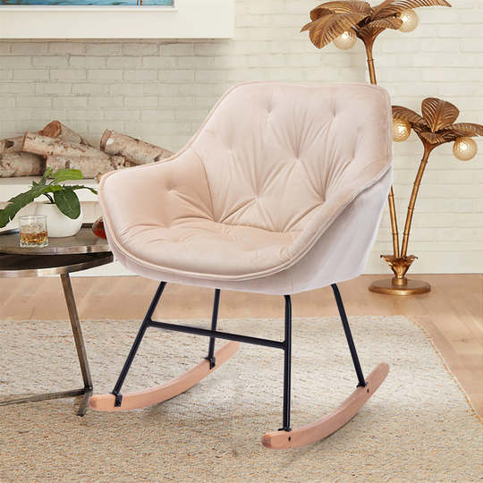 Living Room Comfortable Rocking Chair Accent Chair - 32.68*26.78*32.28