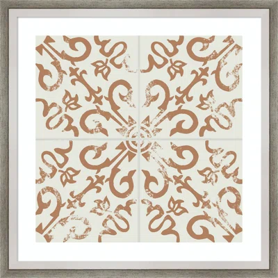 Buckius Ceramic Tile III By Melissa Wang Framed Art Print