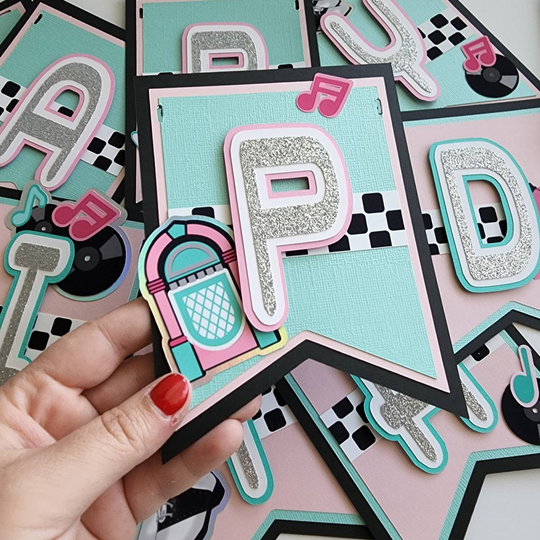 50's Diner Banner 3D | Customize