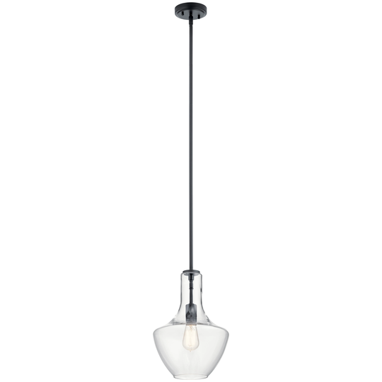 Kichler Lighting Everly Black 1-Light Pendant