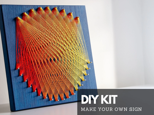 String Art Kit For Adults & Kids, String Mandala Wall Decor, Great Diy Gift Friends Family, Kits Teens
