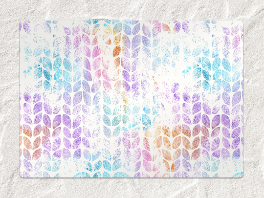 Herringbone Chair Mat, Purple Protective Orange Splat Abstract Vinyl Floor Office Decor, Room Rug, Kids Rug