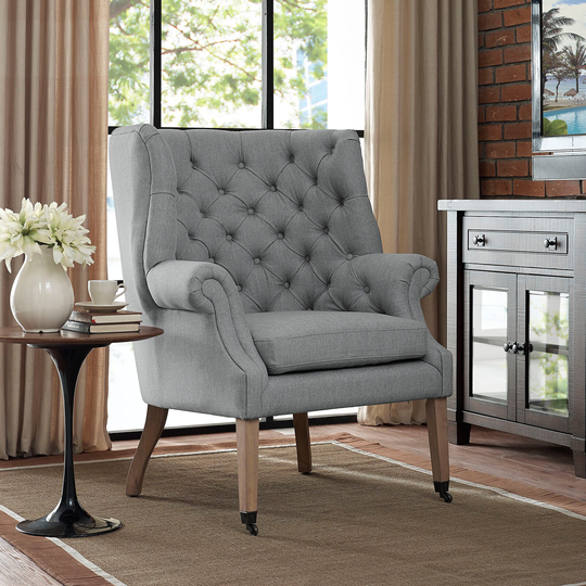 Chart Tufted Arm Chair
