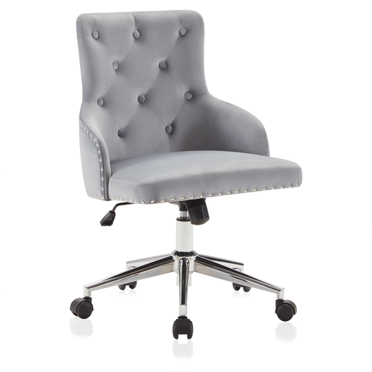 BELLEZE Belden Office Chair Swivel Tufted Nailhead Trim, 8 Options