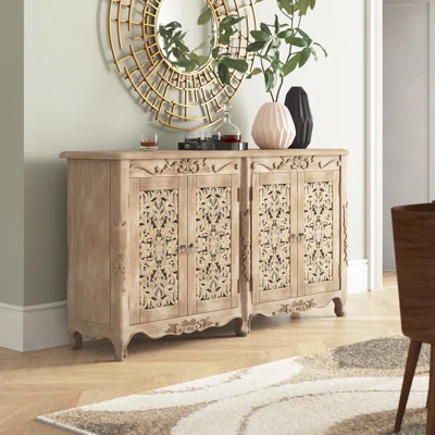 Vasquez Karsten 66" Wide Mango Wood Sideboard