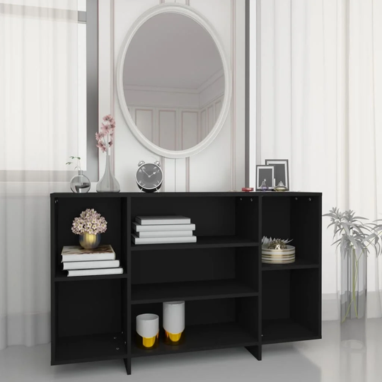 Sideboard Black 47.2"x11.8"x29.5" Chipboard
