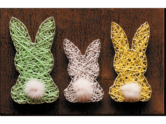 string Art Diy Kit "Little Hares" Diy, Abris Art. Creative Kit