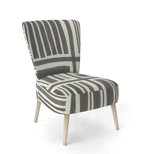Designart 'Minimalist Graphics I' Upholstered Transitional Accent Chair