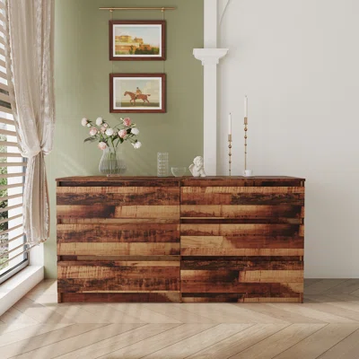 Stiller 55.12" Wide 6 Drawer Sideboard