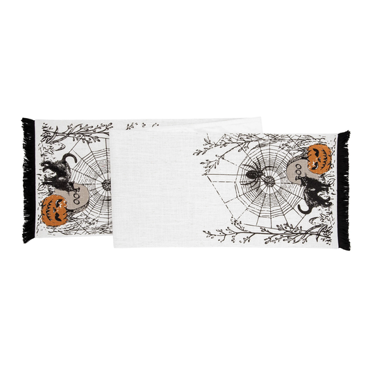 Jol Boo Spider Web Printed Table Runner