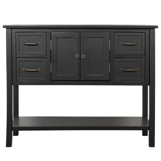 43'' Modern Console Table Sofa Table with 4 Drawers