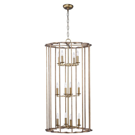 Helix 12-Light Pendant - bronze fusion