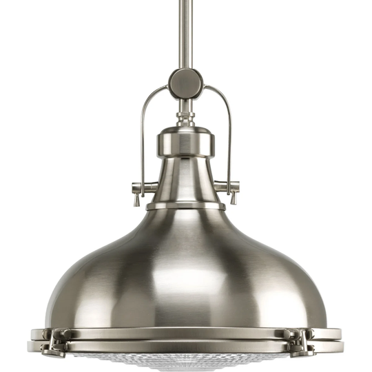 Progress Lighting P5188-0930k9 Fresnel Lens 1-light LED Pendant with AC LED Module - 12.620" x 13.250" x 13.250"