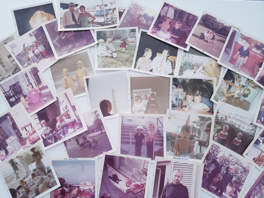 Vintage Color Photographs. Assorted Lot Of 35 Photos, Junk Journal Ephemera, 1970S Snapshots Family Photos