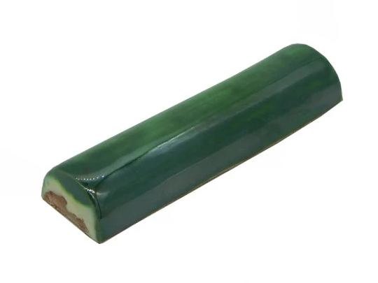 1 Piece Mexican Pencil Trim Tiles Trims Ceramic Moldings Green