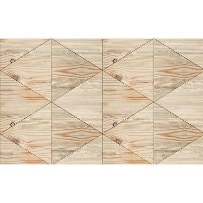 Culver City Triangular Wood 10' L x 24" W Peel and Stick Wallpaper Roll