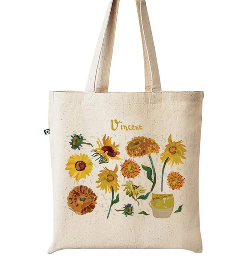 Vincent's Sunflowers Tote Bag, Sunflowers Vincent, Sunflowers, Vincent Van Gogh, Gogh Art Bag, Artist Artist Bag