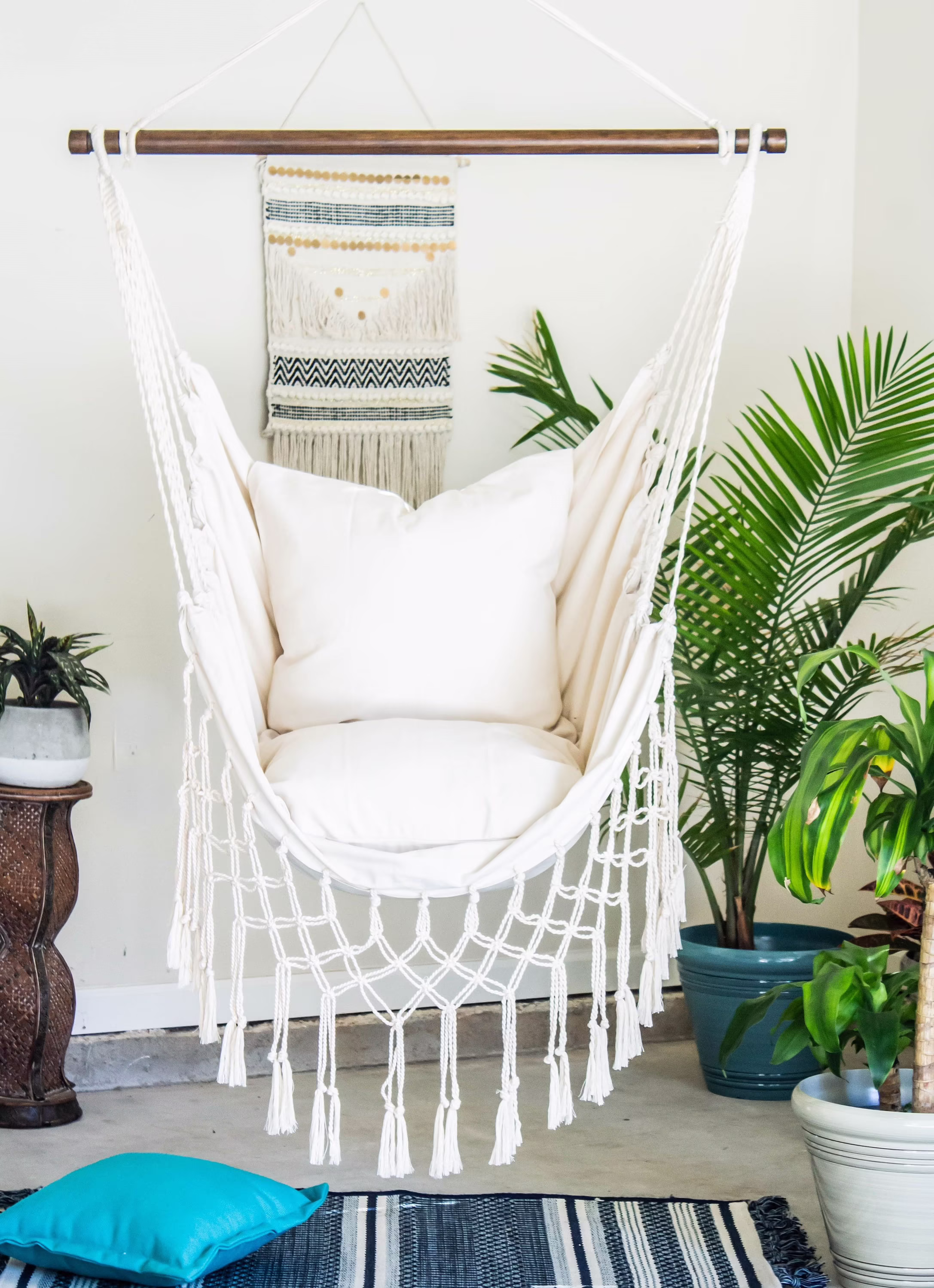 Hanging Chair, Hammock Macrame Hammock Swing, Swing Boho Chair, Chair in Bedroom, Indoor