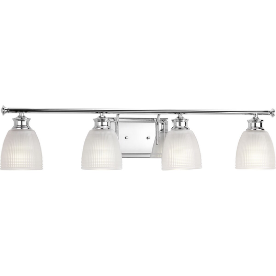 Progress Lighting P2118-15 Lucky Grey Aluminum 4-light Bath