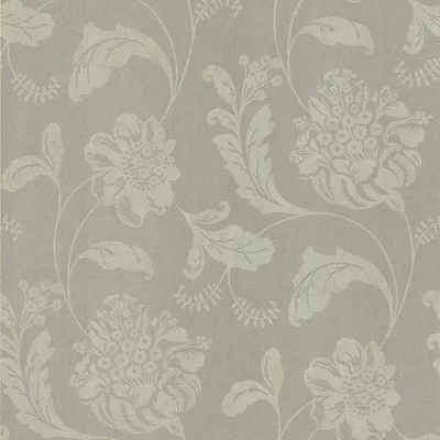 Serene Affabre Jacobean 33' x 20.5" Floral and Botanical 3D Embossed Wallpaper