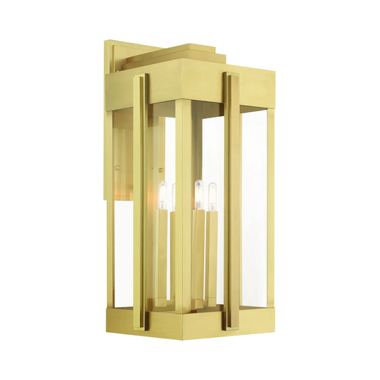 Giuseppe Lighting Four Light Outdoor Wall Lantern Lexington Natural - Exact Size