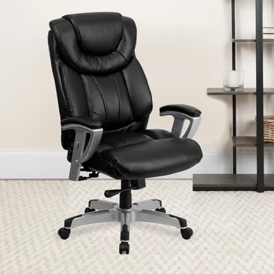 Oliverson Big & Tall Executive Swivel Office Chair with Adjustable Arms
