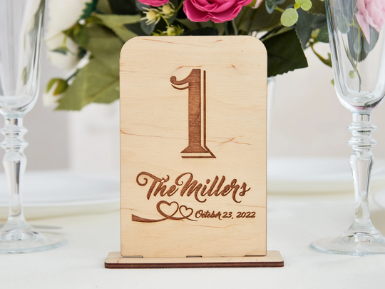 Wooden Table Numbers, Wedding Decor, Decorations, Signs