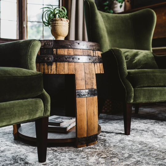 Bitter Bay Side Table | Handcrafted Barrel Furniture Whiskey Piece Handmade End