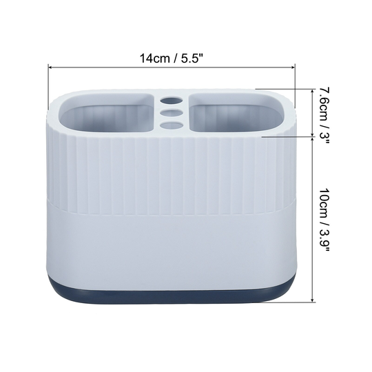 Plastic Pen Holder, Makeup Brush Storage Box Pencil Desktop Organizer
