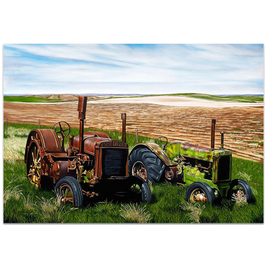 Todd Mandeville 'Two John Boys' 32in x 22in Americana Wall Art on Plexiglass - Multi-Color