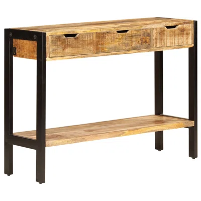 Tukwila 13.8" Wide 3 Drawer Mango Wood Buffet Table