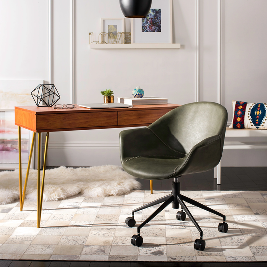 SAFAVIEH Ember Office Chair - 27.2" x 26.4" x 31.5"