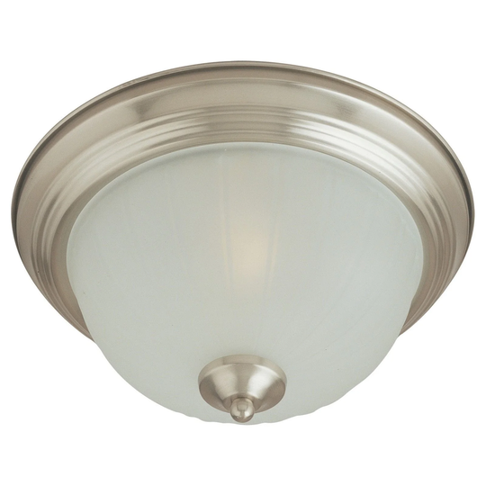 Maxim Frosted Shade 3-light Nickel Essentials 583x Flush Mount Light