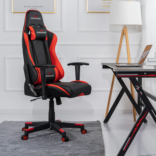Brage Living Gaming Chair High Back Racing Chair Leather Ergonomic Adjustable Swivel Chair